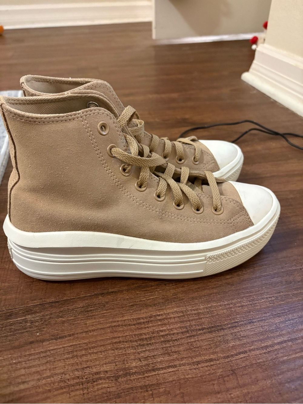 Converse Chuck Taylor All Star Move Platform Suede Coffee Rum - A11145C size 8